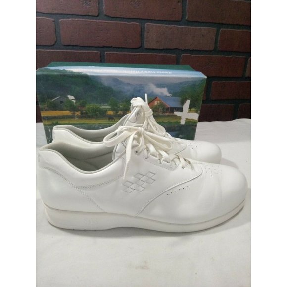 SAS Freetime Free Time White Leather Lace Up 12 N - Picture 2 of 9